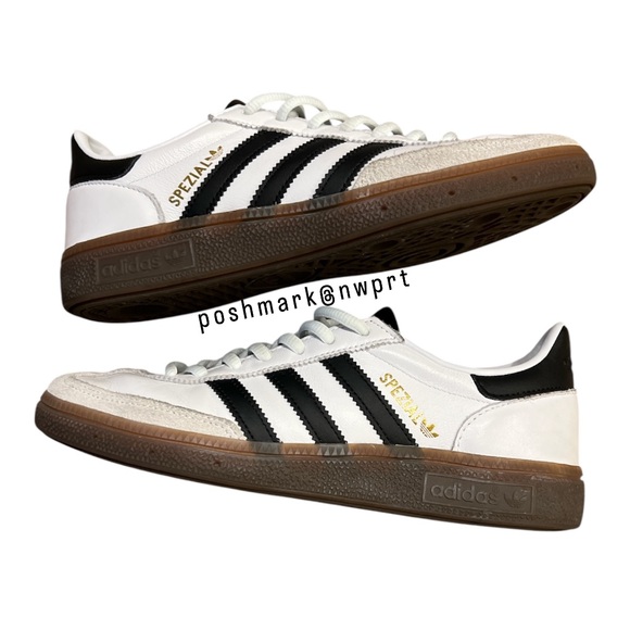 Adidas ⚽️ Handball Spezial Sneakers Runners White Black 6.5 7 Box - Picture 4 of 14